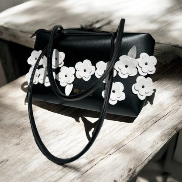 White Floral Tote Bag
